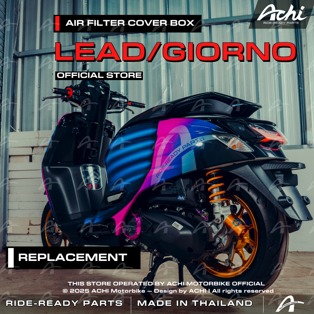 AIR FILTER COVER BOX  HONDA GIORNO+ 2024-2026 BY ACHI THAILAND OFFICIAL