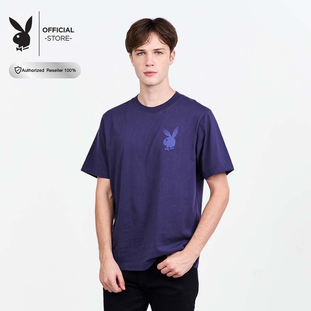 PLAYBOY เสื้อยืดคอกลมแขนสั้น P1MT255TB026BL