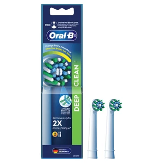 ออรัลบี หัวแปรงสีฟันไฟฟ้า รุ่น ดีพคลีน ขนแปรงไขว้ 2 หัว ORAL B POWER REFILLS DEEP CLEAN REFILL X2