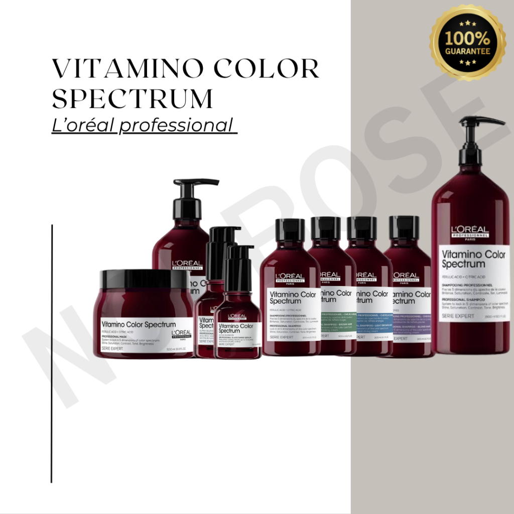 Loreal vitamino color spectrum/แชมพู/มาส์ก/เซรั่ม/สำหรับผมทำสี เพิ่มความเงางามรักษาสีผม