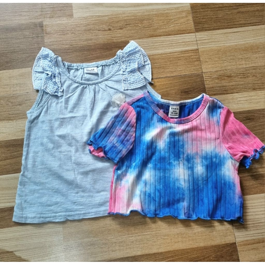 เสื้อเด็ก2ชิ้นคละเเบรนด์ Shein&simple free
