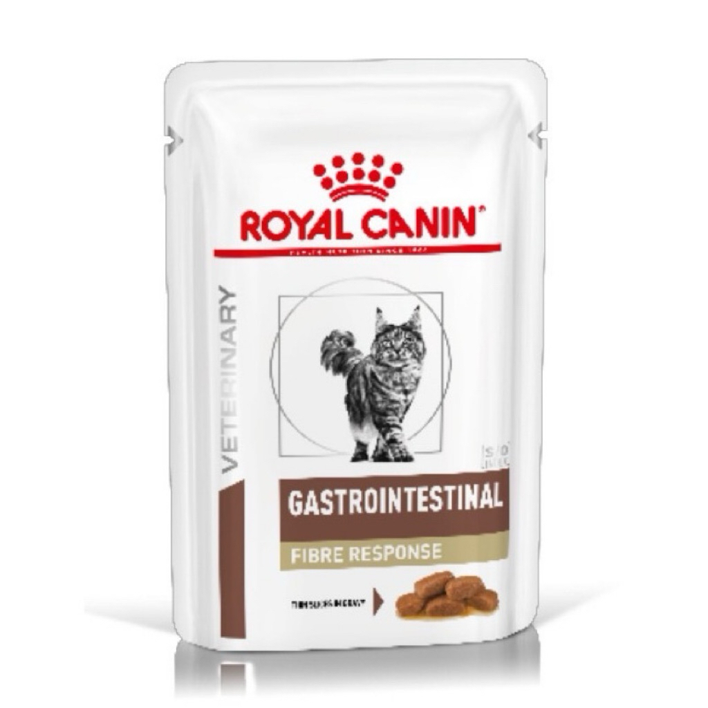 ส่งต่อ Royal Canin Gastrointestinal Fiber อาหารเปียก สำหรับแมวท้องผูก 1กล่อง12ซอง