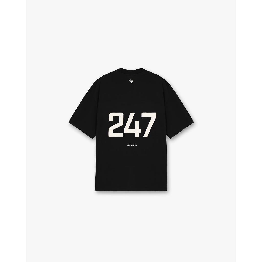 [ของแท้] 247 Oversized T-Shirt Black Represent UK สีดำ เสื้อออกกำลังกาย
