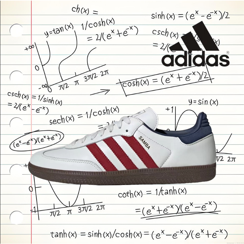 （ของแท้ 100 %）🍒 adidas originals Samba OG gazelle IH4881 สีขาว/แดง/สีน้ำตาล