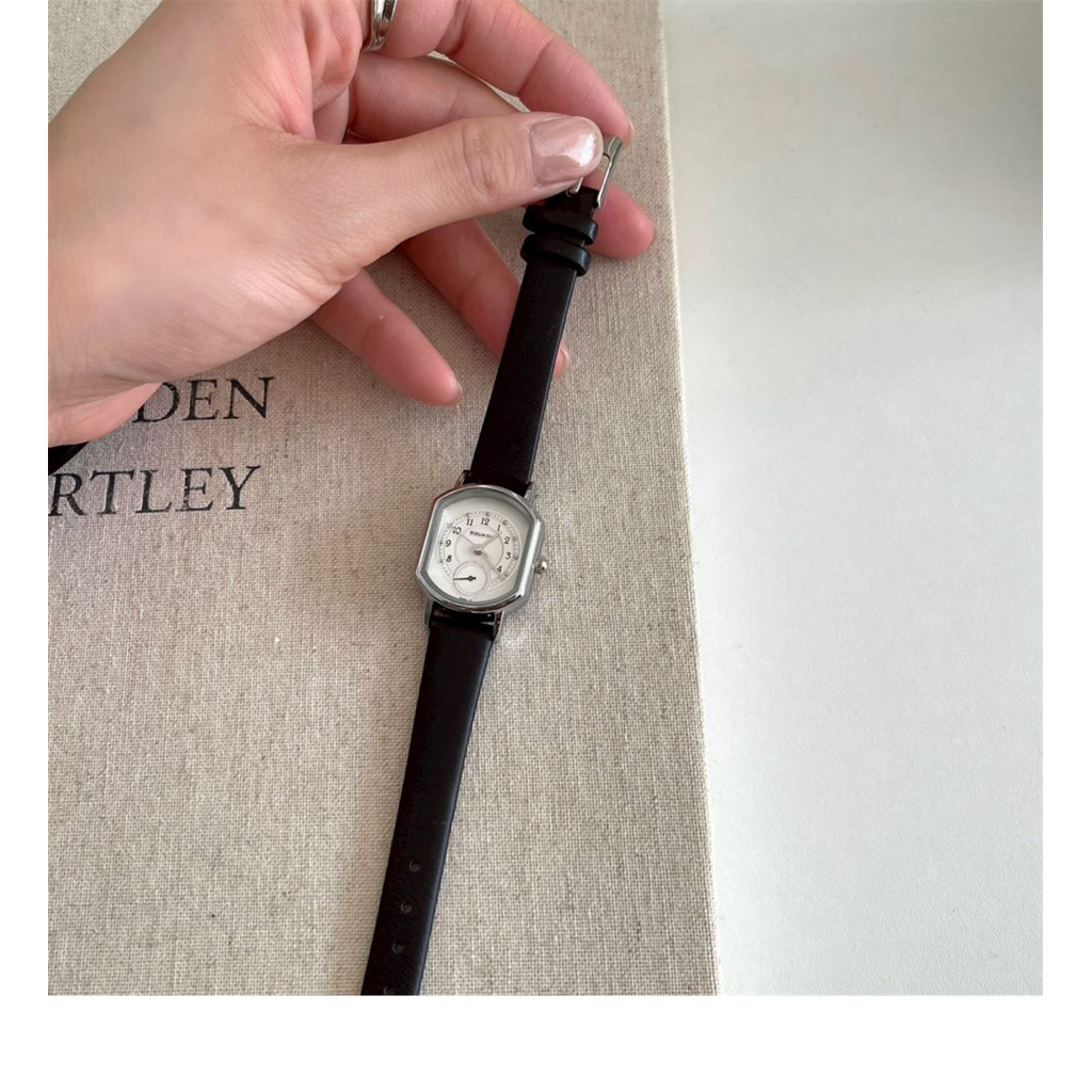 นาฬิกาข้อมือสตรีสไตล์เกาหลีแบบลำลอง สายโซ่บาง สีเขียวมัลเบอร์รี่ แฟชั่น  นาฬิกาข้อมือผู้หญิงที่สวมใส่ได้หลากหลาย - รูปที่ 4