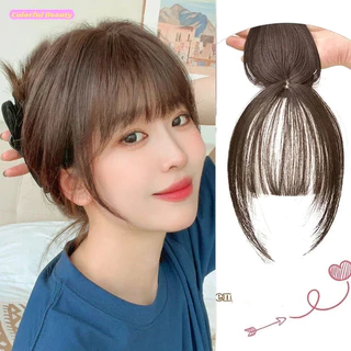 3D Air Bangs แฮร์พีซหน้าม้า 3 มิติ สำหรับผู้หญิง ผมม้าด้านบนธรรมชาติที่มองไม่เห็น,ผู้หญิงไม่มีรอยต่อปลอม Air Bangs วิกผม