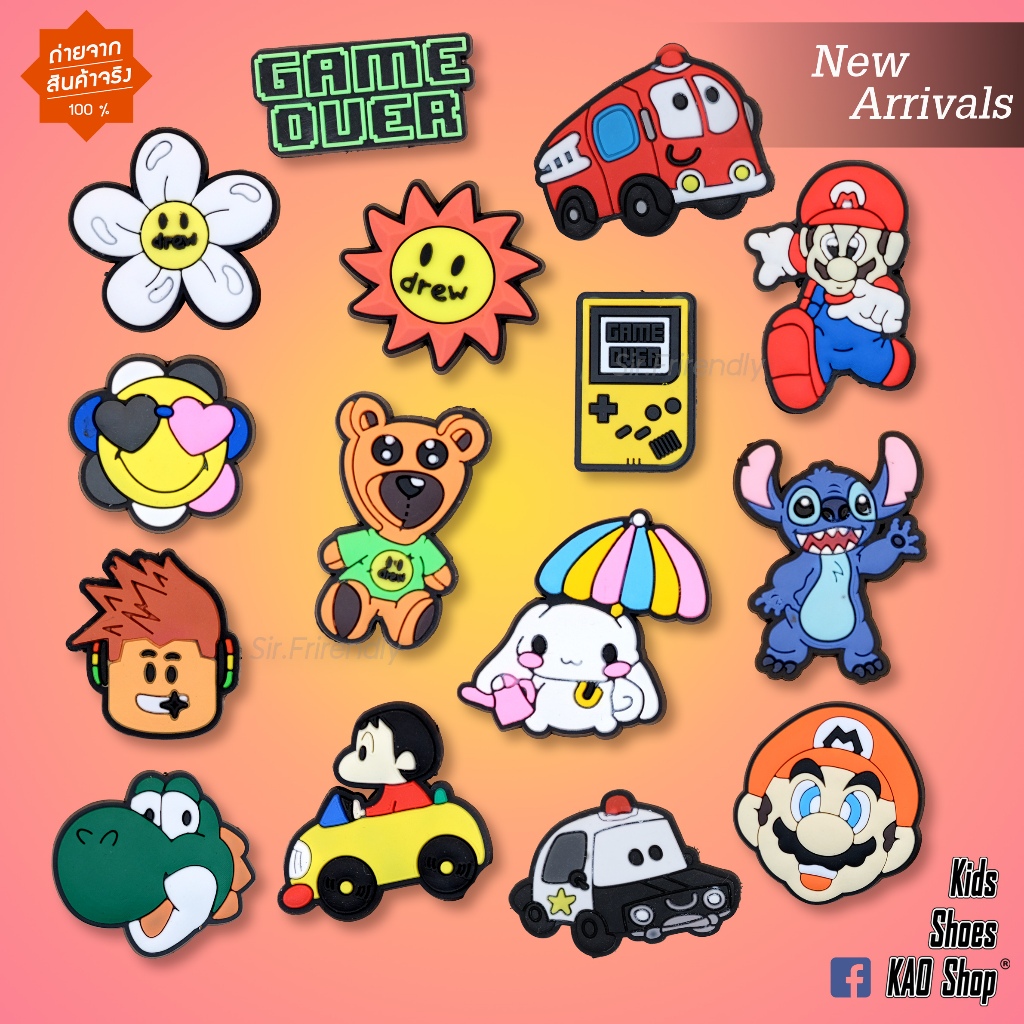 [ใช้โค้ดลด 20% ได้] จิ๊บบิท ติดรองเท้า – Jibbitz ติดกระเป๋า พร้อมส่ง จากประเทศไทย