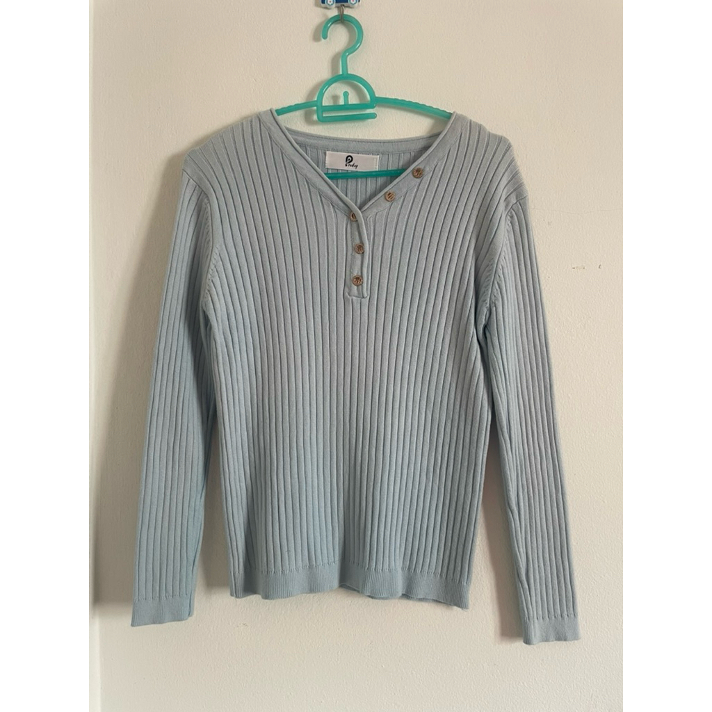 เสื้อแขนยาว ผ้านุ่ม Pradap Free size (ไม่เคยใส่)