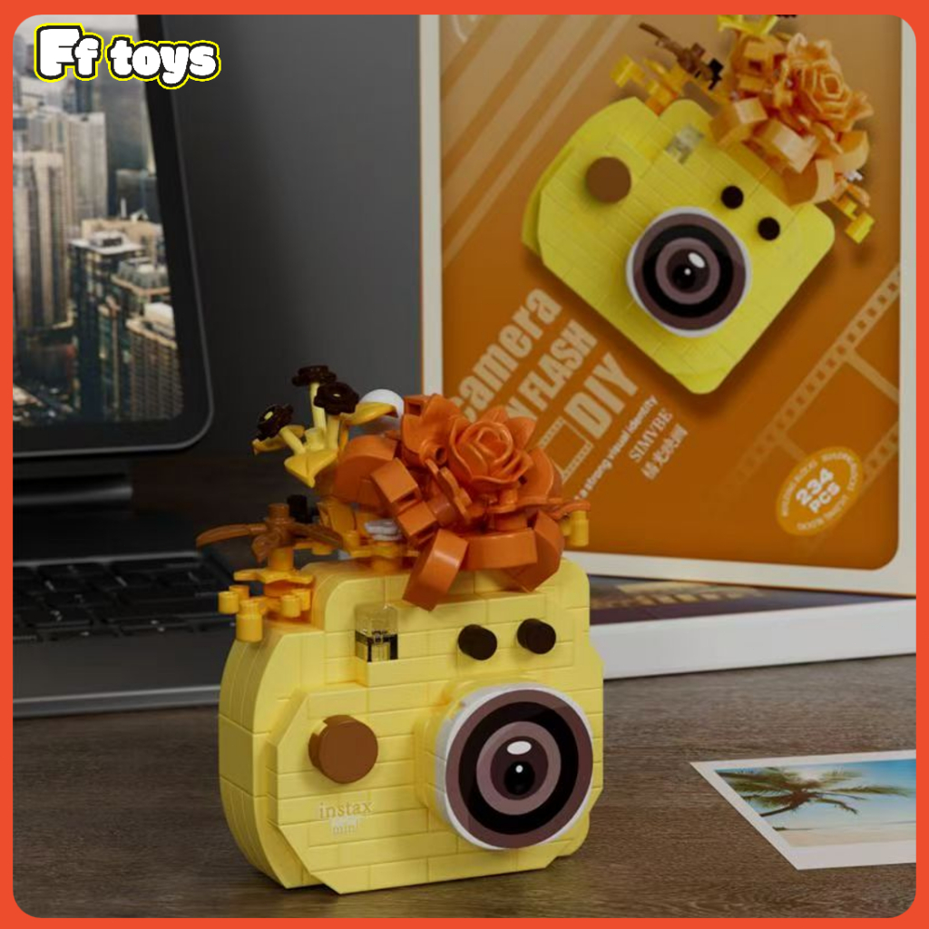 🖥️✨ตัวต่อเลโก้กล้องถ่ายรูปวินเทจ 6 แบบ DIY ประกอบ 6cm 240pcs ของเล่นเด็ก ของขวัญ ของแต่งโต๊ะ คริสต์มาส  ปีใหม่ <FF> - รูปที่ 3