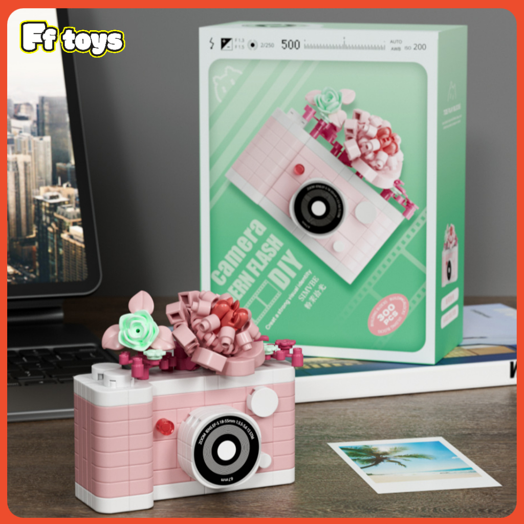 🖥️✨ตัวต่อเลโก้กล้องถ่ายรูปวินเทจ 6 แบบ DIY ประกอบ 6cm 240pcs ของเล่นเด็ก ของขวัญ ของแต่งโต๊ะ คริสต์มาส  ปีใหม่ <FF> - รูปที่ 4