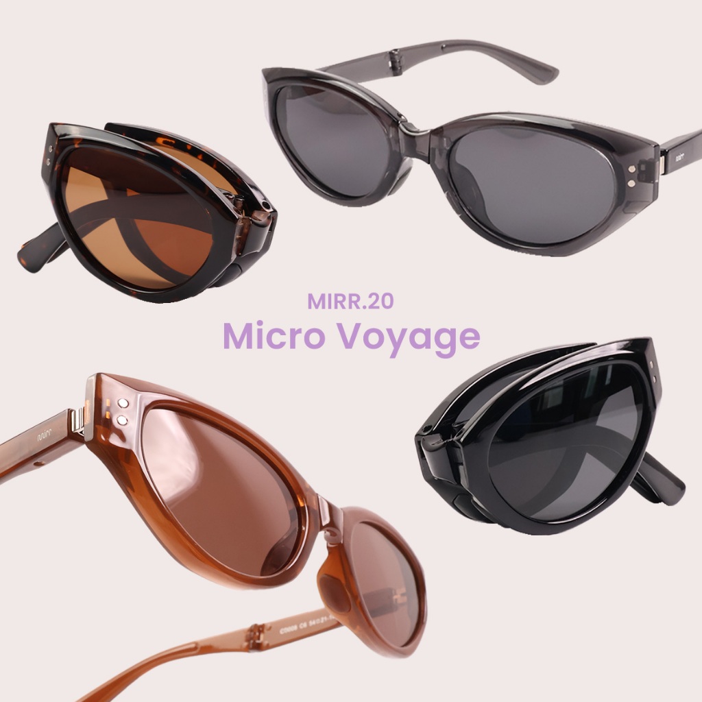 MIRR.20 Micro Voyage แว่นตากันแดดแฟชั่น แว่นป้องกันแสง UV400 เลนส์ Polarized บริการเปลี่ยนแว่นฟรี