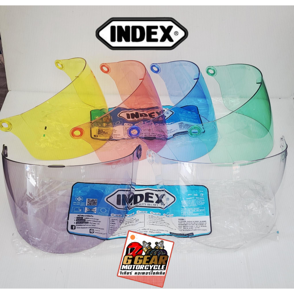 กระจกหน้าหมวก Index Lady New/ Lady57 ชิวหน้าหมวกเลดี้ (ของแท้ 100% มีรอยนูนปั้ม indexทุกอัน)
