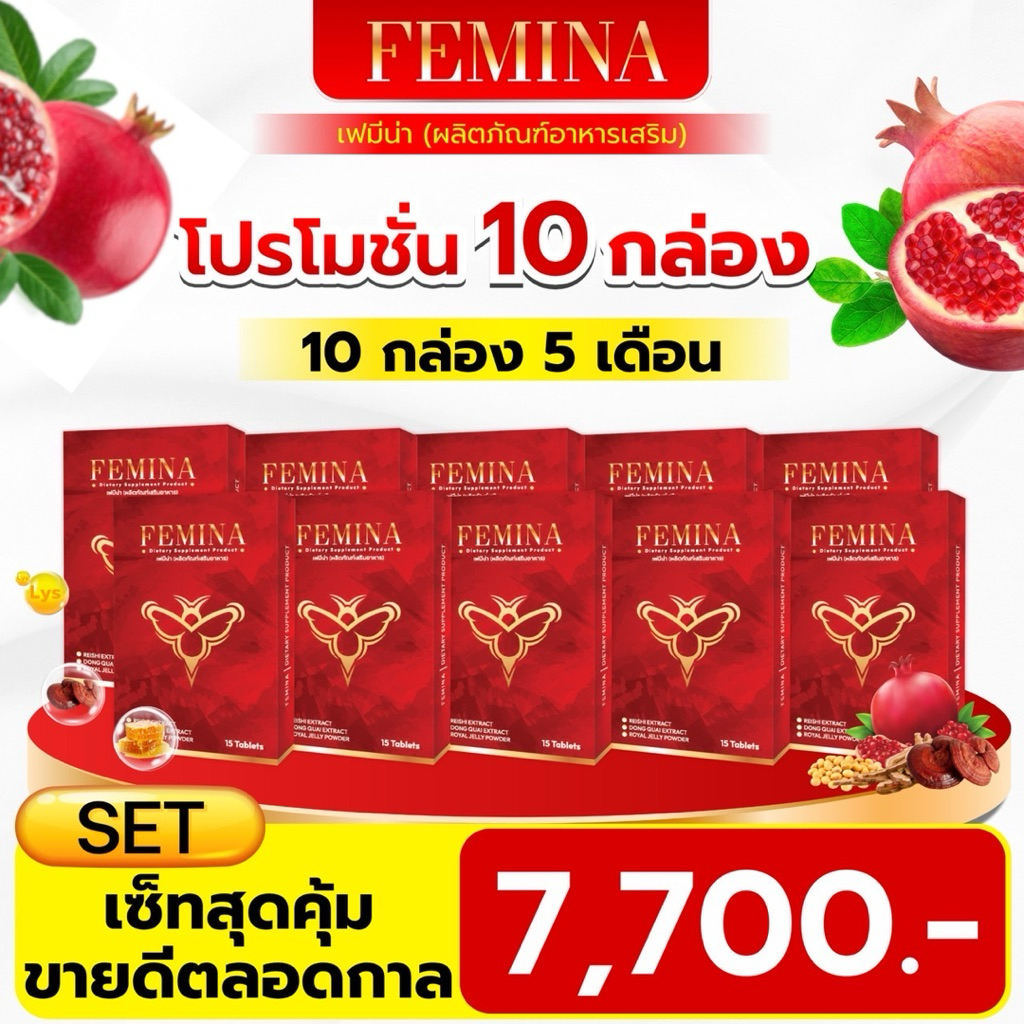 Femina เฟมิน่า ตกขาว วัยทอว