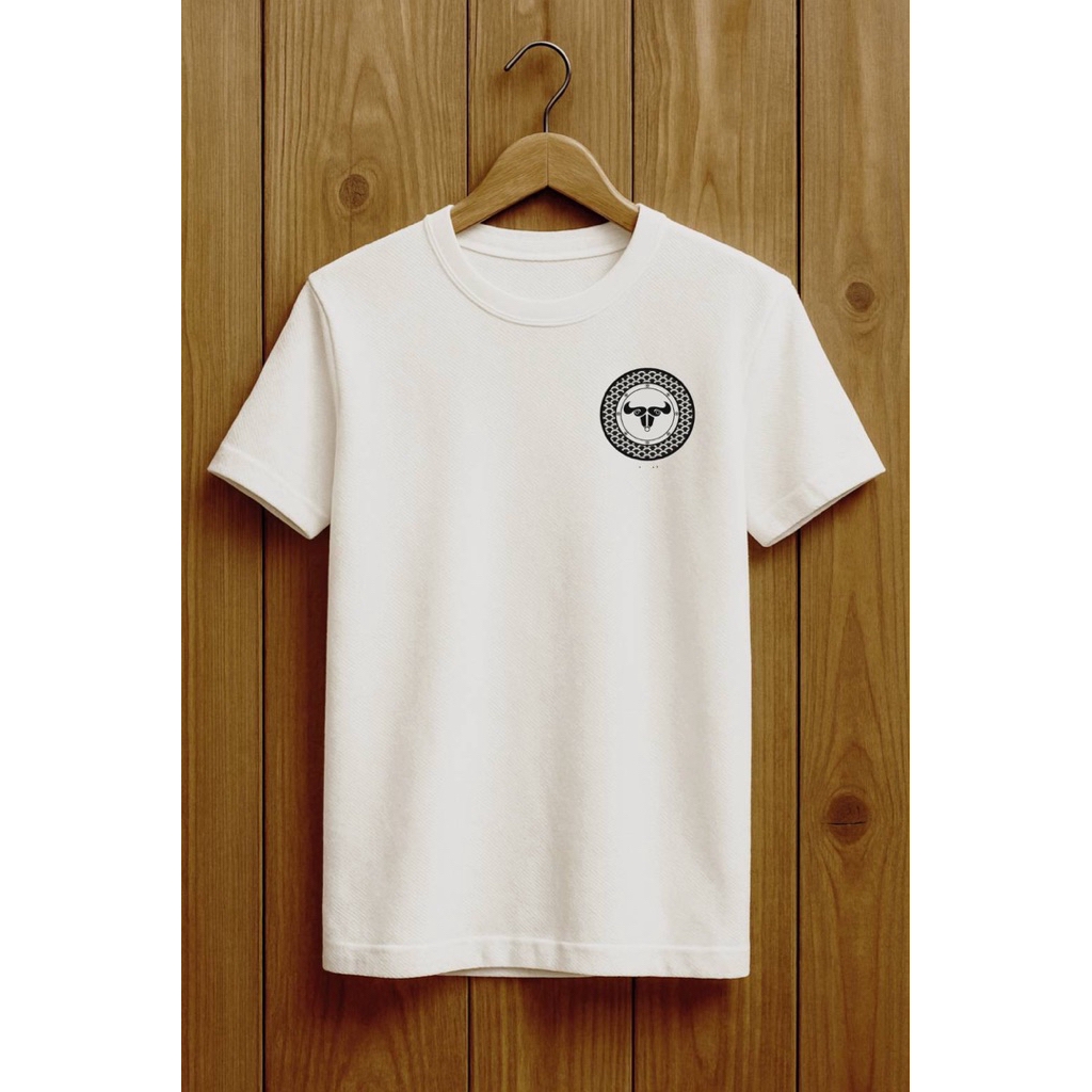 𝐊𝐇𝐄𝐍​ 𝐃𝐄𝐍𝐈𝐌​ เสื้อยืดเขนเดนิมสีขาว off white ไม่มีสกรีนหลัง
