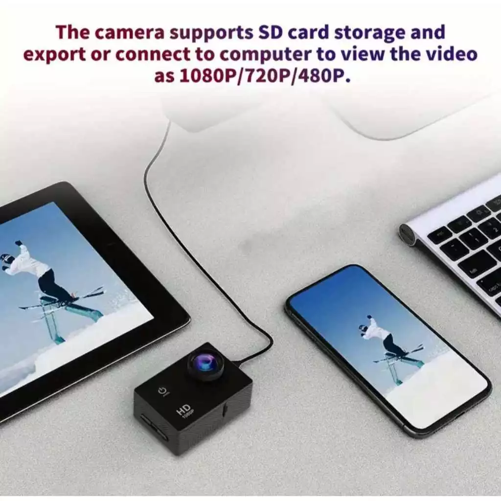 กล้องติดหมวก กล้องกันน้ำ W7 Sport Action Camera 2.0" LCD Full HD 1080P กล้องแอคชั่น thumbnail 7