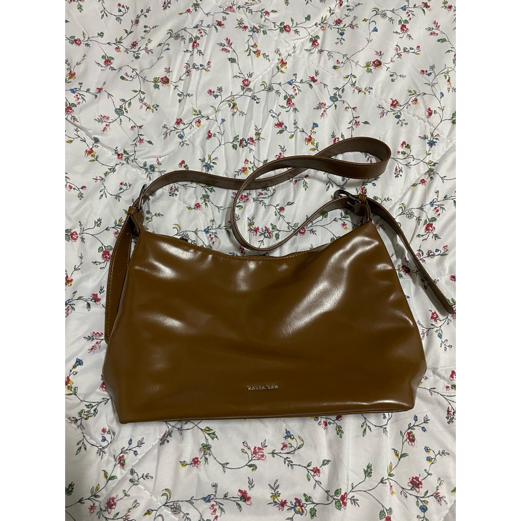 [กระเป๋ามือสอง] kappa bkk กระเป๋าสี coffee brown