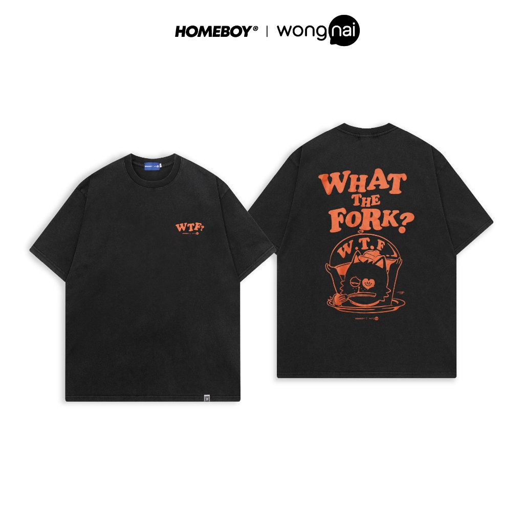 ❗️[ส่งเร็ว กทม. 1 วัน]❗️HOMEBOY x WONGNAI เสื้อ UNISEX รุ่น HB.WHAT.THE.FORK