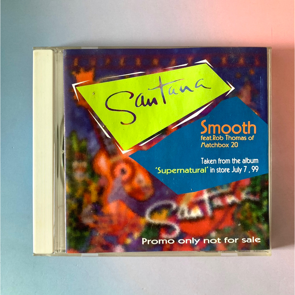🛒 (พร้อมส่ง) CD ซีดีเพลง: Santana — Smooth (feat. Rob Thomas) [Thailand/single promo] x Matchbox Twe