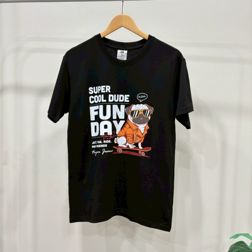 Niyom Jeans collection BUBIE : เสื้อยืด รุ่น TSR-K107 สกรีนลาย ผ้าCotton ผ้ายืด