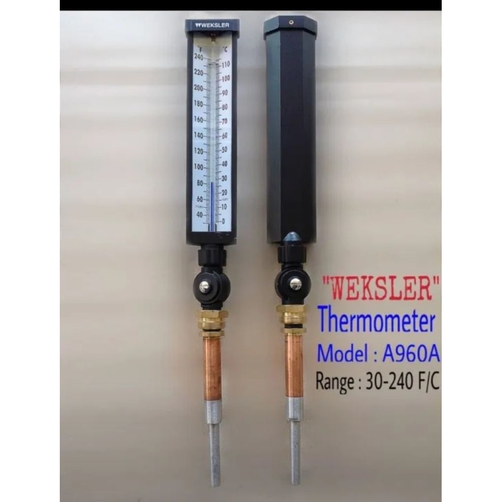 Thermometer Weksler ( เทอร์โมมิเตอร์ ) MODEL:A960Aเป็นเครื่องมือวัดอุณหภมิแบบปรอท