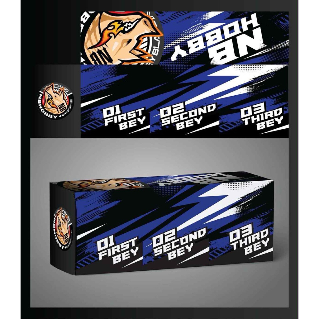 กล่อง 3on3 NB Hobby สีดำน้ำเงิน 002