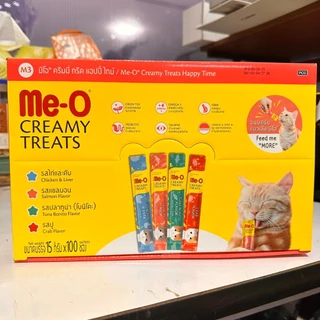 ขนมแมวเลีย Me-O มีโอ 11 รสชาติ คละรสได้ 11/20/25/36 ซอง | ขนมแมว อาหารแมวเลีย อาหารเสริมแมว