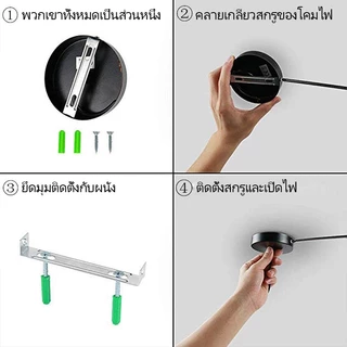 ECONN【ซื้อ 1 แถม 1】โคมไฟระย้าโคมระย้าโครงเหล็กดำสไตล์อินดัสเทรียล ใช้หลอด E27 สำหรับร้านอาหาร บาร์ ทางเดิน ตกแต่งบ้านโคม
