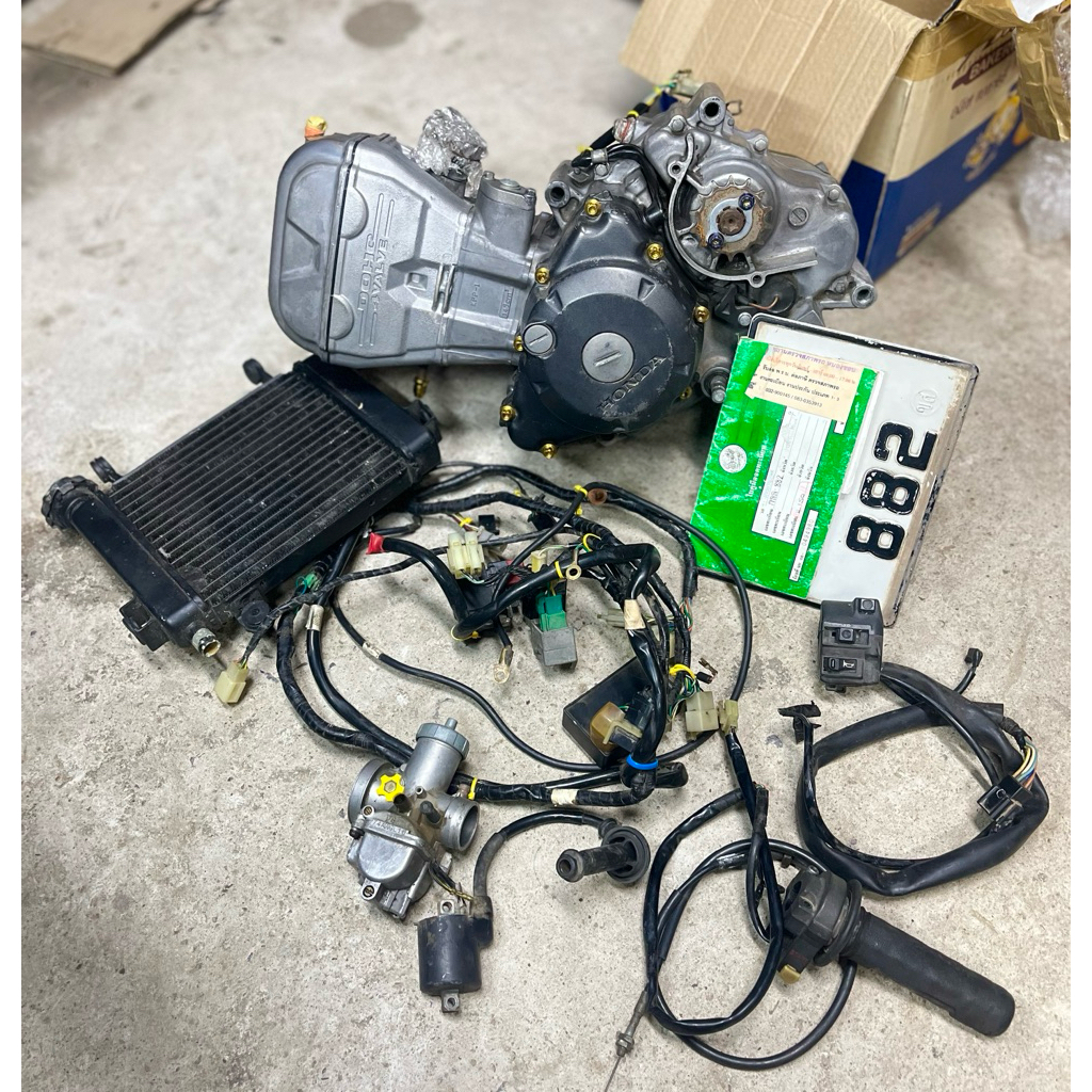 เครื่อง cbr คาบู มีเล่ม,ไม่มีเล่ม ได้ชุดไฟครล หม้อน้ำ คาบู