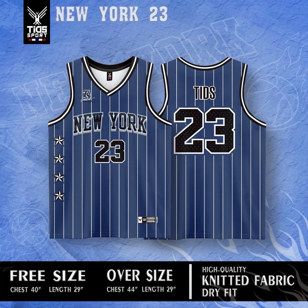 เสื้อกล้ามบาส New York 23 🏀 ✨️ เนื้อผ้า ดาวกระจาย แบรนด์แท้💯 ใส่ได้ทั้งชายและหญิง