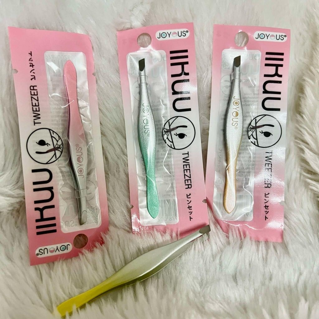 1 อัน แหนบ ใช้ดี คม ทน joyous tweezers ใช้ถอน เส้นผม หงอก คิ้ว ขนรักแร้ armpit gray hair remove