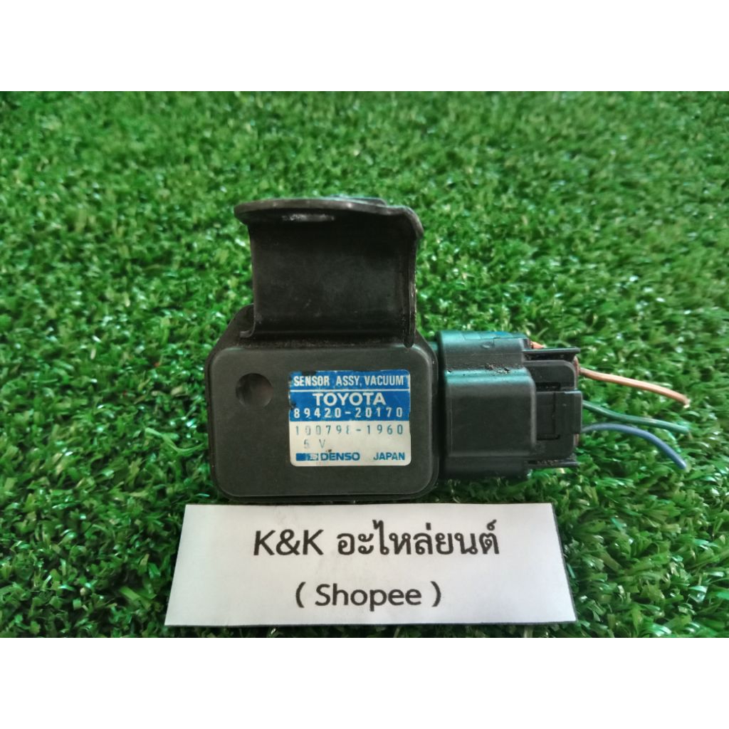 แมพเซ็นเซอร์ Map sensor Toyota รหัส 89420-20170 รุ่นใหม่พื้นหลังพลาสติก เครื่อง 4afe,5afe,7afe และใส