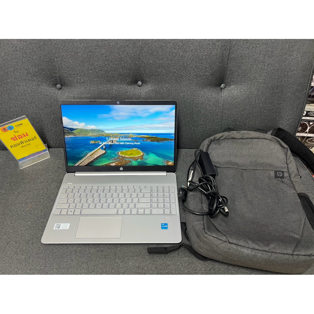 โน๊ตบุ๊ค HP 15-fd0344TU หน้าจอ15.6นิ้ว มือ2สภาพ90% พร้อมใช้งาน