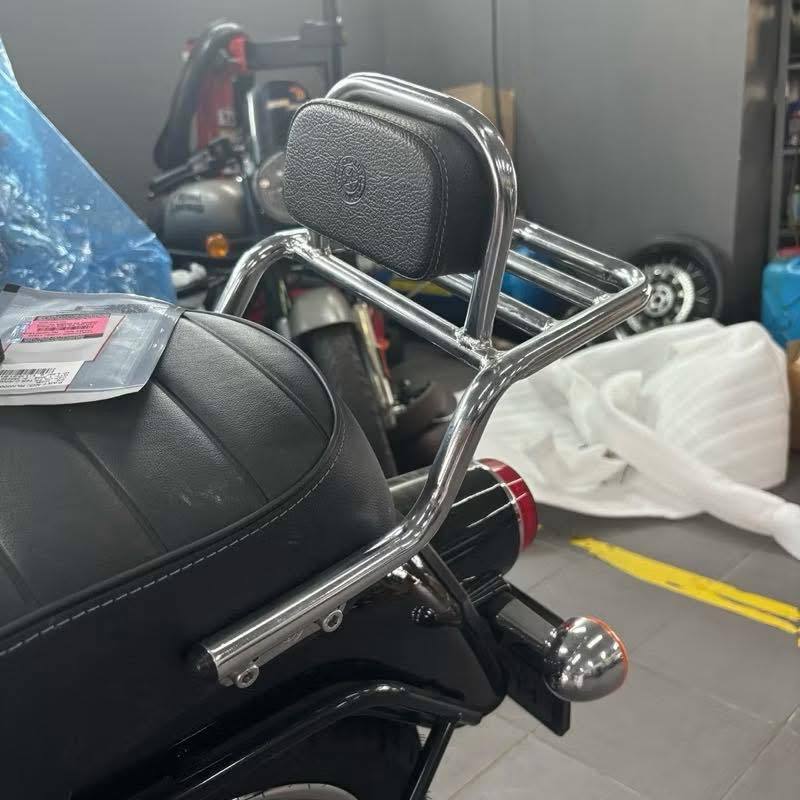 แร็คท้ายมีพนักพิง สำหรับRoyal Enfield ,classic,bullet 350
