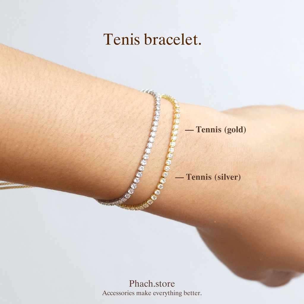 TENNIS BRACELET (gold/silver)