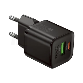 หัวชาร์จเร็ว HOCO N65 Fast charging 2 พอร์ต PD20W+QC3.0 ปลั๊กชาร์จขากลม EU ทนทาน