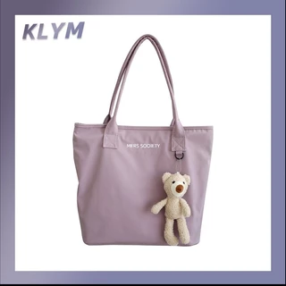 KLYM #403 กระเป๋าน่ารักกระเป๋าเรียบง่ายเกาหลีรุ่นกระเป๋าถือกระเป๋าสะพายเดี่ยว