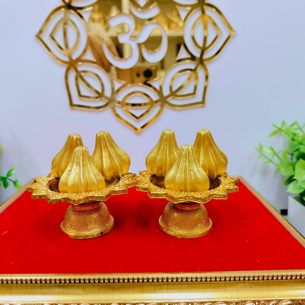 MT-DCP15 พานทองโมทกะเศรษฐี จำลอง งานเรซิ่น ถวายพระพิฆเนศ องค์เทพทั้งปวง ราคาต่อ 1 พาน