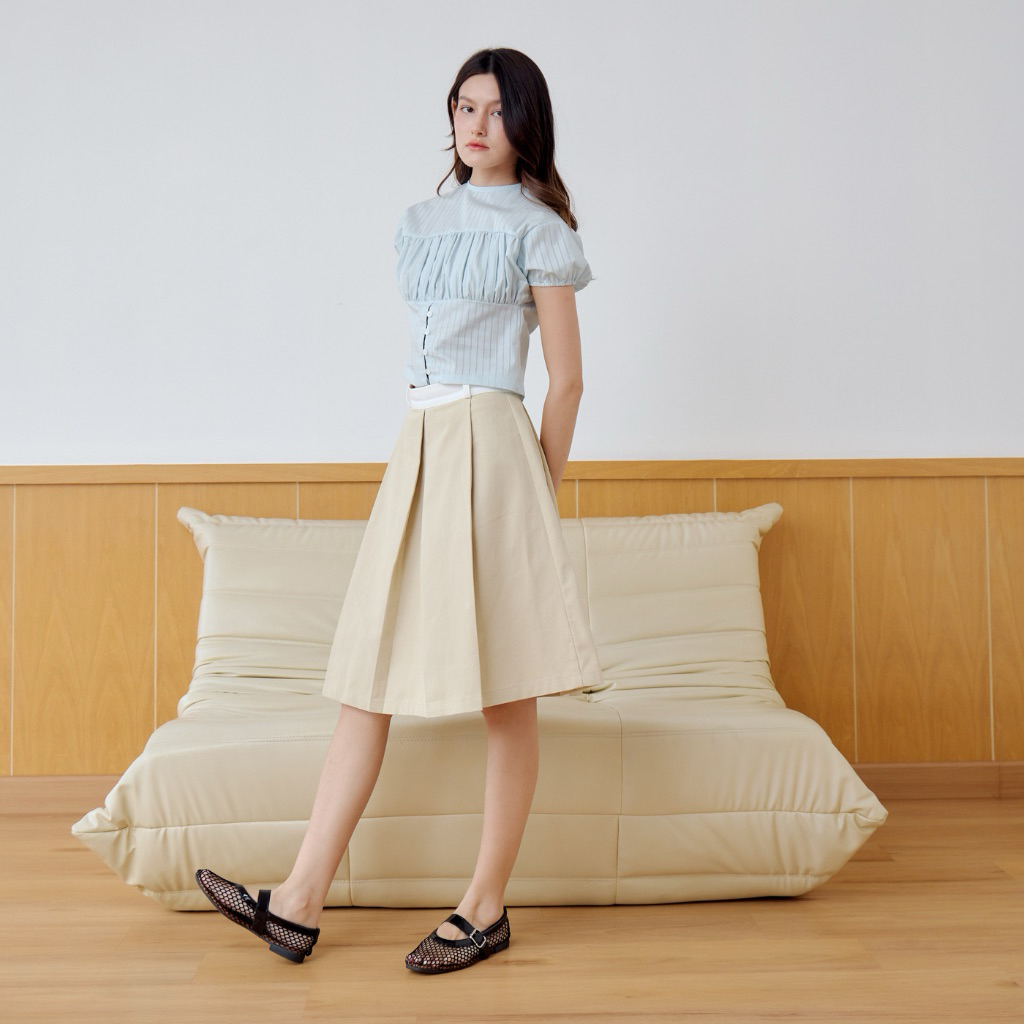 Rounrie - Groove Skirt กระโปรงจีบรอบ