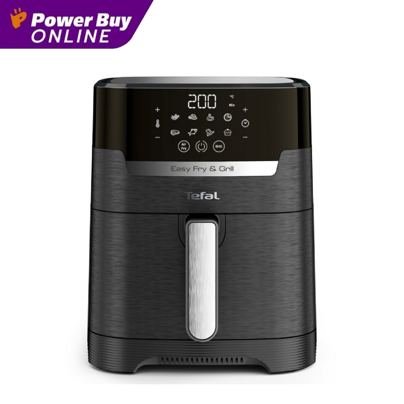 TEFAL หม้อทอดไร้น้ำมัน ดิจิตอล 2 in 1 Easy Fry & Grill Precision (1550 วัตต์, 4.2 ลิตร, สีดำ) รุ่น E