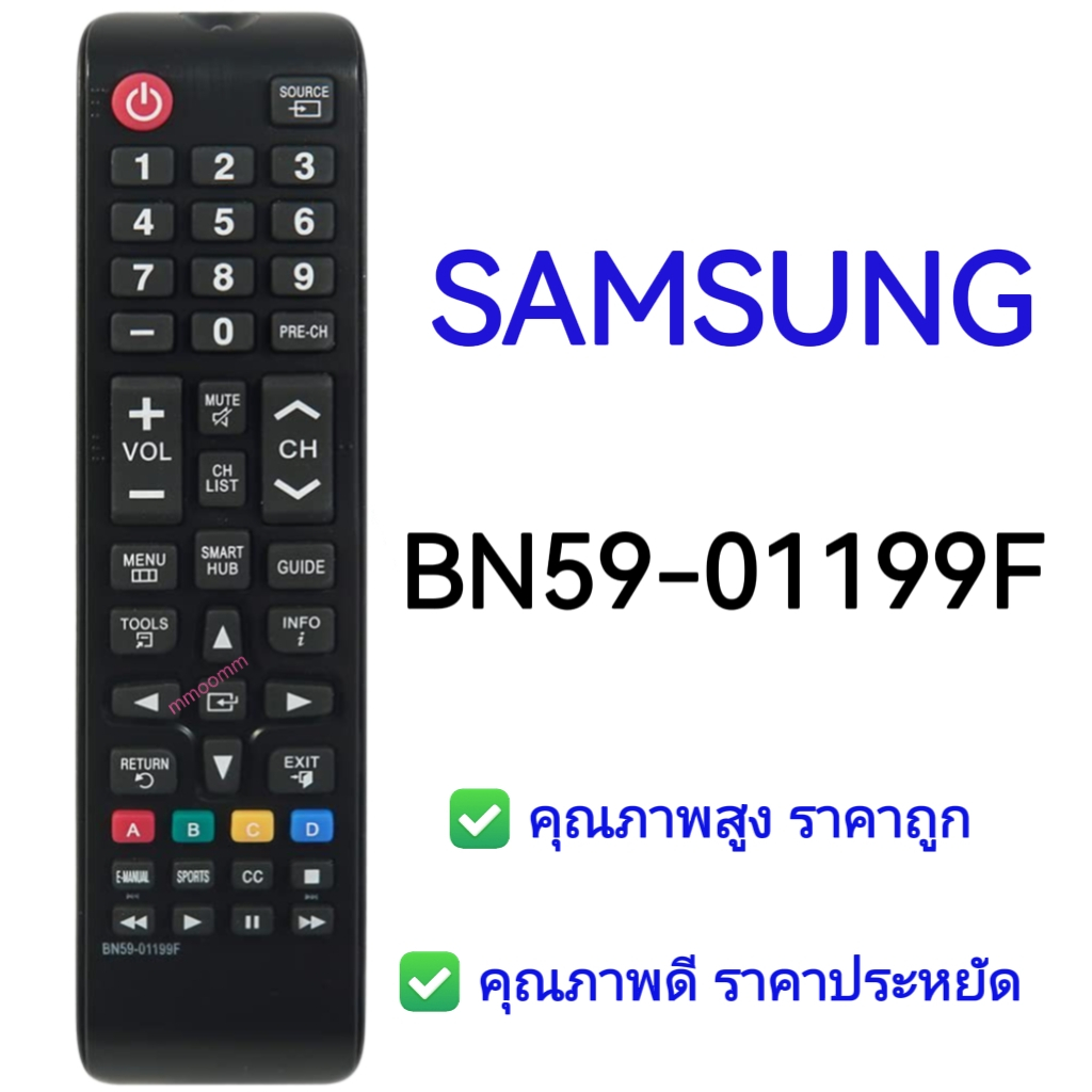 รีโมทคอนโทรลทดแทนสําหรับ Samsung BN59-01199F รีโมทคอนโทรลทีวี Samrt TV รีโมทคอนโทรล