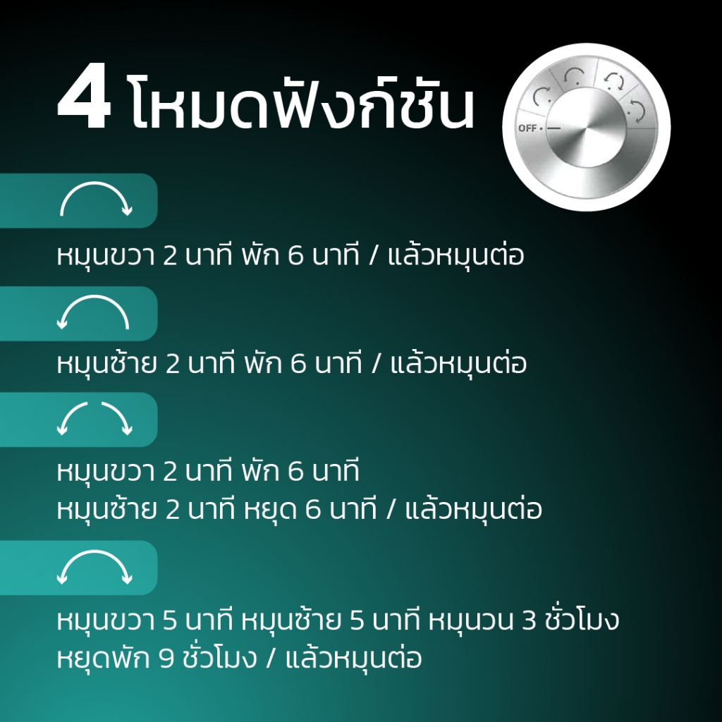 เครื่องหมุนหน้าตรงโชว์นาฬิกา AUTO รุ่น VT8-B - รูปที่ 6