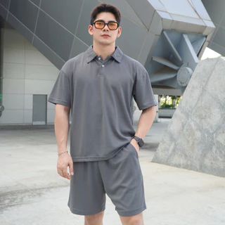 ชุดเซ็ทเสื้อคอปก เสื้อโปโล สีพื้นสไตล์เกาหลี