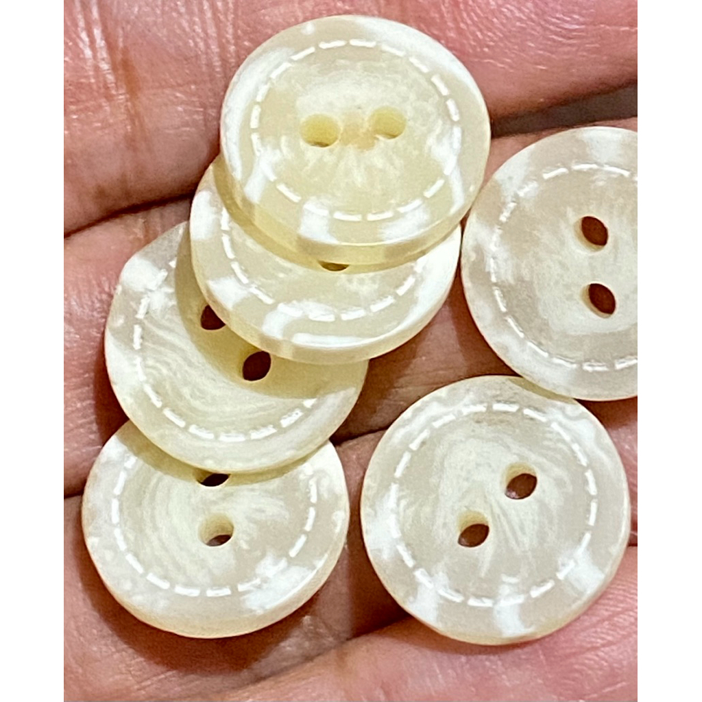 กระดุมเสื้อเชิ้ต  ขนาด 15 มิล / ชุดละ 10 เม็ด ~ เก็บโค้ดในร้านค้าค่ะ - รูปที่ 2