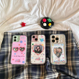 พร้อมส่ง 💌 เคสโทรศัพท์แกะหลังพลาสติก เก็บความทรงจำ 🤍 ใส่รูปข้างใน DIY เองได้ *ลอกฟิล์มออกก่อนใช้งาน* 🩷
