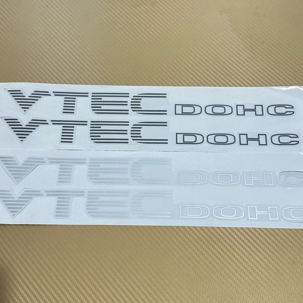 สติกเกอร์​งานพิมพ์ VTEC DOHC ติดข้างประตูรถ Honda 1 ชุดมี 2 ข้าง