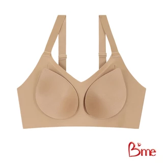B'me เสื้อชั้นในไร้ขอบ level 1 ฟองบาง รุ่น ME1A3Y สีโอวัลติน สีเบจ