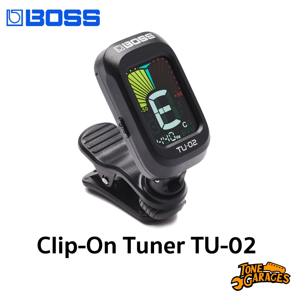 BOSS TU-02 Clip-On Tuner ที่ตั้งสาย กีต้าร์ เบส ไวโอลิน อูคูเลเล่