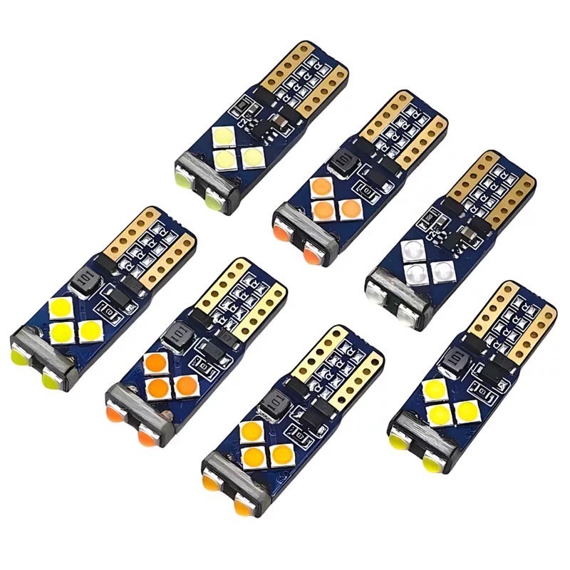 NEW หลอดไฟหรี่ (ราคา 1หลอด) LED T10 8ชิพ SMD 3535 ใช้เป็นไฟหรี่ ไฟเพดาน ไฟส่องป้าย DC 12V-36V