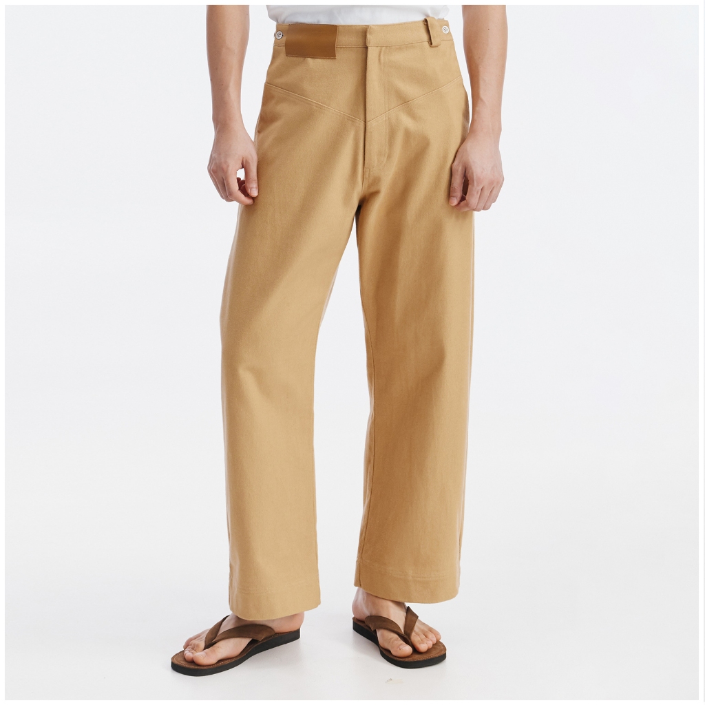 REVERSE PANTS (KHAKI) - กางเกงขายาว ทรงหลวม
