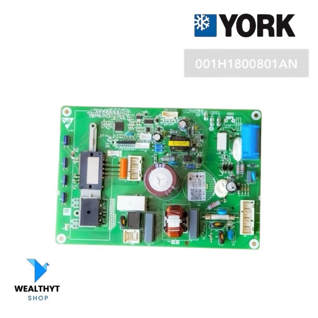 001H1800801AN แผงวงจรแอร์ YORK แผงบอร์ดแอร์ยอรค์ บอร์ดคอยล์ร้อน รุ่น YHJF12YATCHAO-X